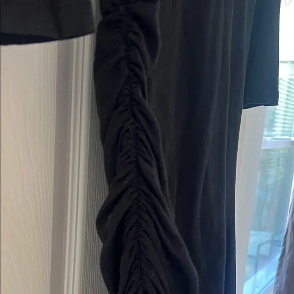 Sundry Classic Black 3/4 side shirred Dress - Picture 4 of 5